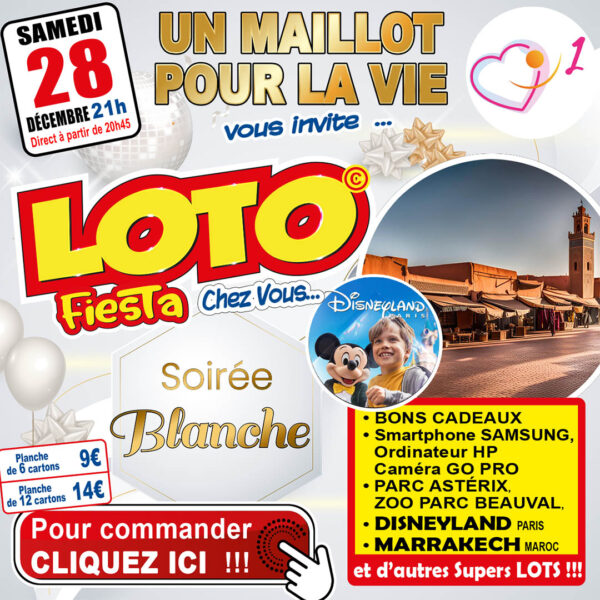 UN MAILLOT POUR LA VIE - SAMEDI 28 DÉCEMBRE