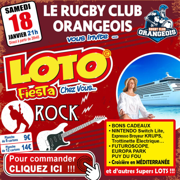 LE RC ORANGEOIS - SAMEDI 18 JANVIER