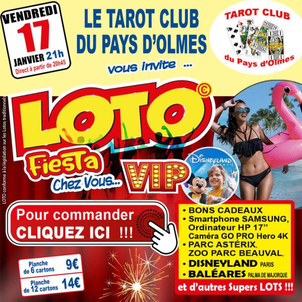 LE TAROT CLUB DU PAYS D'OLMES - VENDREDI 17 JANVIER