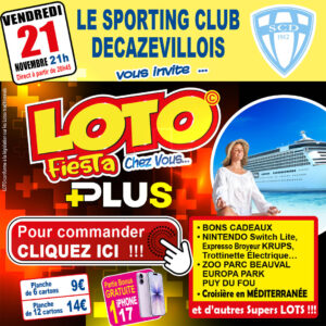 SPORTING CLUB DECAZEVILLOIS - VENDREDI 21 NOVEMBRE