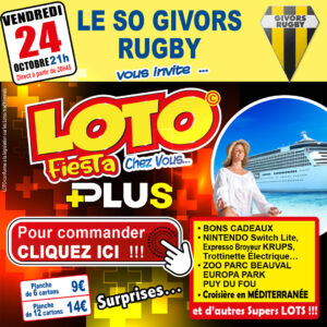 SO GIVORS RUGBY - VENDREDI 24 OCTOBRE
