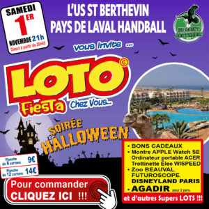 US BERTHEVIN PAYS DE LAVAL HANDBALL - SAMEDI 01 NOVEMBRE