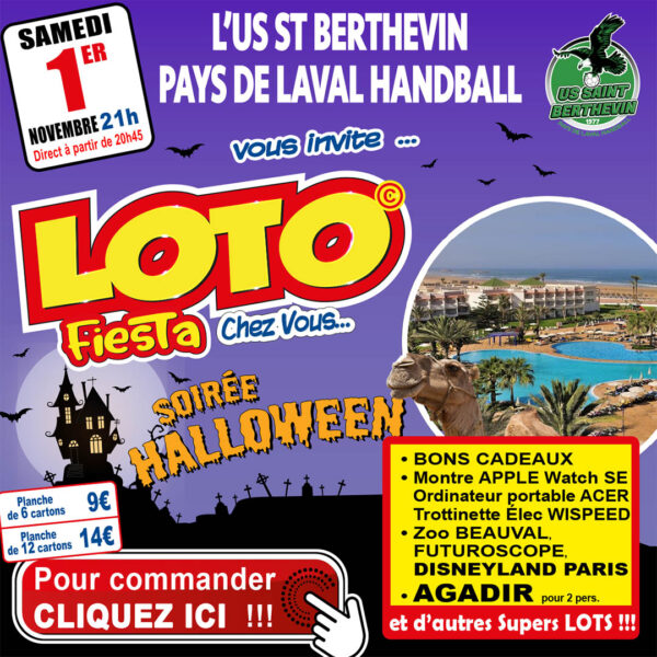 US BERTHEVIN PAYS DE LAVAL HANDBALL - SAMEDI 01 NOVEMBRE