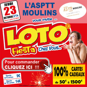 ASPTT MOULINS - JEUDI 23 OCTOBRE