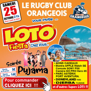 RUGBY CLUB ORANGEOIS - SAMEDI 25 OCTOBRE