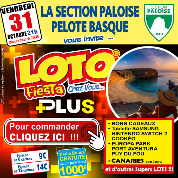 SECTION PALOISE DE PELOTE BASQUE - VENDREDI 31 OCTOBRE