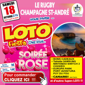 LE RUGBY CHAMPAGNE ST ANDRÉ - SAMEDI 18 OCTOBRE