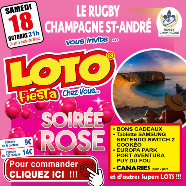 LE RUGBY CHAMPAGNE ST ANDRÉ - SAMEDI 18 OCTOBRE