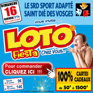 LE SRD SPORT ADAPTÉ SAINT DIÉ DES VOSGES - DIMANCHE 16 NOVEMBRE