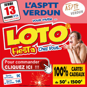 ASPTT VERDUN - JEUDI 13 NOVEMBRE