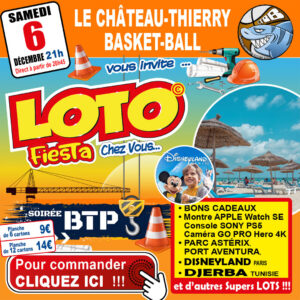 CHÂTEAU-THIERRY BASKET-BALL - SAMEDI 06 DÉCEMBRE