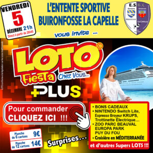 ENTENTE SPORTIVE BUIRONFOSSE LA CAPELLE - VENDREDI 05 DÉCEMBRE