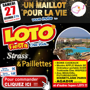 UN MAILLOT POUR LA VIE - SAMEDI 27 DÉCEMBRE