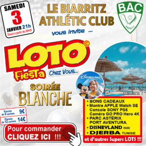 BIARRITZ ATHLÉTIC CLUB - SAMEDI 03 JANVIER