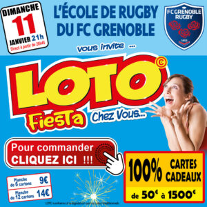 ECOLE DE RUGBY DU FC GRENOBLE - DIMANCHE 11 JANVIER