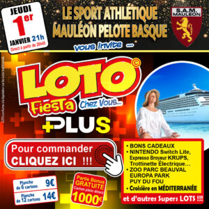 SPORT ATHLÉTIQUE MAULÉON PELOTE BASQUE - JEUDI 01 JANVIER