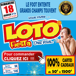 LE FOOT ENTENTE GRANDS CHAMPS TOUVENT- DIMANCHE 18 JANVIER