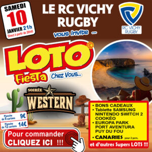 RC VICHY RUGBY - SAMEDI 10 JANVIER