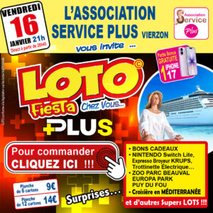 SERVICE PLUS VIERZON - VENDREDI 16 JANVIER
