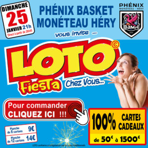 PHÉNIX BASKET MONÉTEAU-HÉRY - DIMANCHE 25 JANVIER