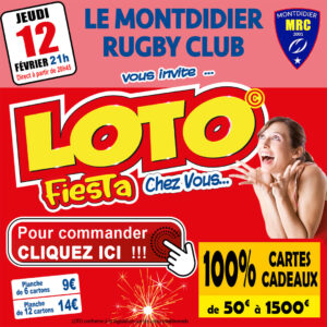 MONTDIDIER RUGBY CLUB - JEUDI 12 FÉVRIER