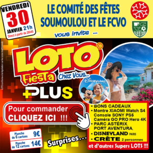 COMITE DES FÊTES SOUMOULOU ET FCVO - VENDREDI 30 JANVIER