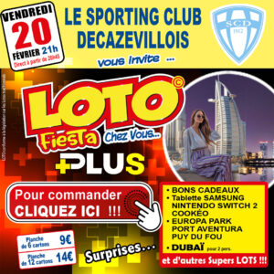 SC DECAZEVILLOIS - VENDREDI 20 FÉVRIER
