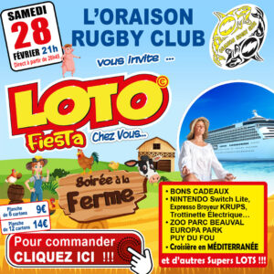 ORAISON RUGBY CLUB - SAMEDI 28 FÉVRIER