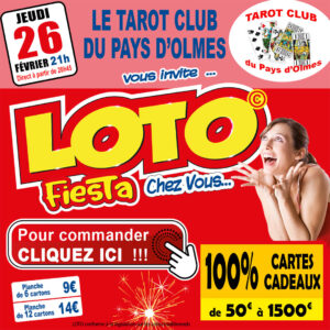 TAROT CLUB DU PAYS D'OLMES - JEUDI 26 FÉVRIER