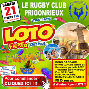 RC PRIGONRIEUX - SAMEDI 21 FÉVRIER