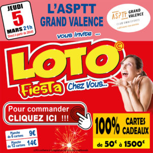 ASPTT GRAND VALENCE - JEUDI 05 MARS
