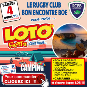 RUGBY CLUB BON ENCONTRE BOÉ - SAMEDI 4 AVRIL