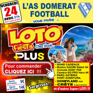 AS DOMERAT FOOTBALL - VENDREDI 24 AVRIL