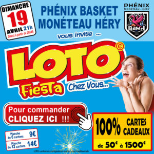 PHÉNIX BASKET MONÉTEAU HÉRY - DIMANCHE 19 AVRIL