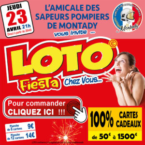 L'AMICALE DES SAPEURS POMPIERS DE MONTADY - JEUDI 23 AVRIL