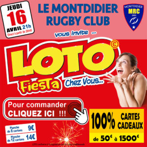 MONTDIDIER RUGBY CLUB - JEUDI 16 AVRIL