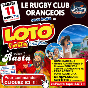 RUGBY CLUB ORANGEOIS - SAMEDI 11 AVRIL