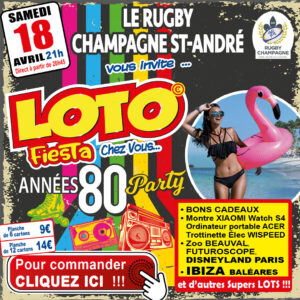 RUGBY CHAMPAGNE SAINT-ANDRÉ - SAMEDI 18 AVRIL
