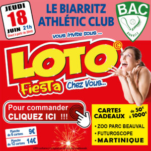 BIARRITZ ATHLÉTIC CLUB - JEUDI 18 JUIN