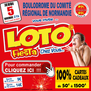 BOULODROME DU COMITE REGIONAL DE NORMANDIE - JEUDI 5 NOVEMBRE