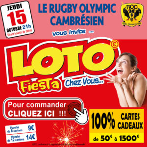 RUGBY CLUB CAMBRAI - JEUDI 15 OCTOBRE