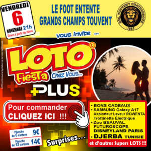 ENTENTE GRANDS CHAMPS TOUVENT - VENDREDI 6 NOVEMBRE