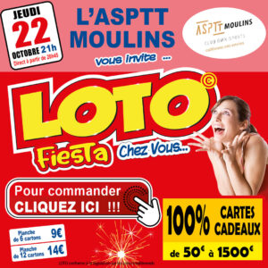 ASPTT MOULINS - JEUDI 22 OCTOBRE