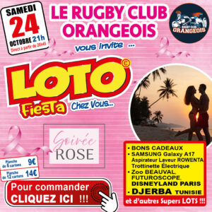 RUGBY CLUB ORANGE - SAMEDI 24 OCTOBRE