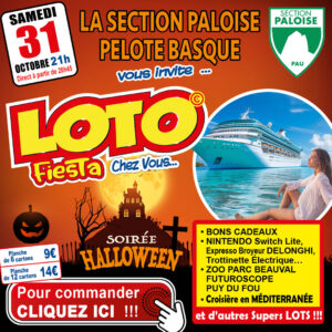 SECTION PALOISE PELOTE BASQUE - SAMEDI 31 OCTOBRE